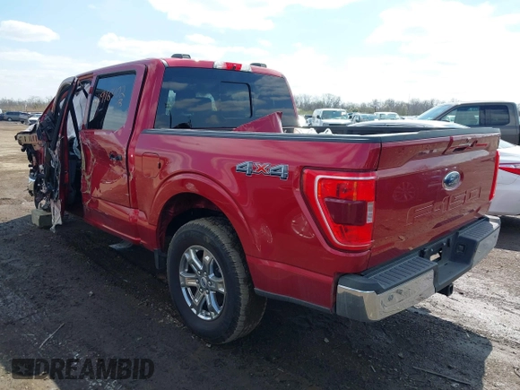 2021 Ford F-150 XL with VIN 1FTFW1E58MKD31650, listed as a IAAI auction lot 41916402 with 63,626 mi miles. Bid and sale history available at carsss.com. Image 3.
