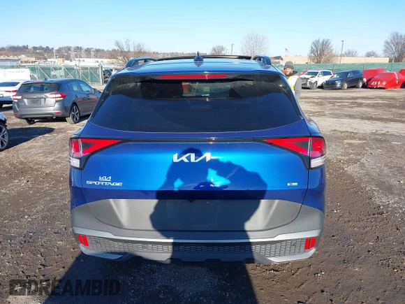 2024 Kia Sportage X-Line with VIN 5XYK6CDF3RG202622, listed as a IAAI auction lot 41096038 with 9,379 mi miles and . Bid and sale history available at carsss.com. Image 16.