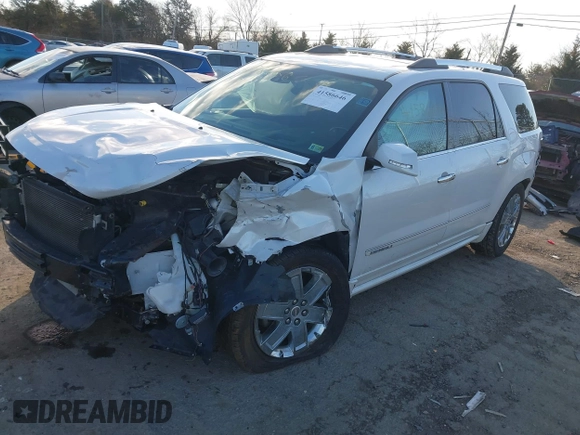 2016 GMC Acadia Denali with VIN 1GKKVTKD9GJ305808, listed as a IAAI auction lot 41586646 with 108,498 mi miles. Bid and sale history available at carsss.com. Image 2.