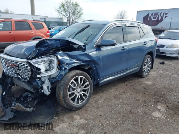 2024 GMC Terrain Denali with VIN 3GKALXEG9RL205962, listed as a IAAI auction lot 41957557 with 11,256 mi miles and . Bid and sale history available at DreamBid. Image 16.