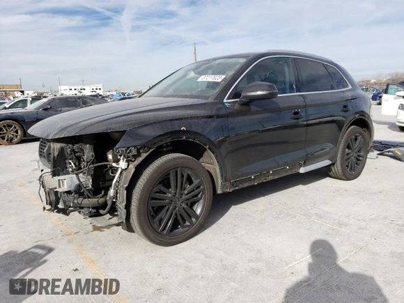 2018 Audi Q5 Premium Plus with VIN WA1BNAFY2J2137003, listed as a Copart auction lot 37217023 with 54,105 mi miles. Bid and sale history available at carsss.com. Image 1.