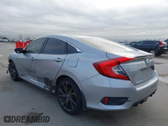 2019 Honda Civic Sport with VIN 19XFC2F8XKE015898, listed as a IAAI auction lot 41431062 with 108,071 mi miles and . Bid and sale history available at DreamBid. Image 3.