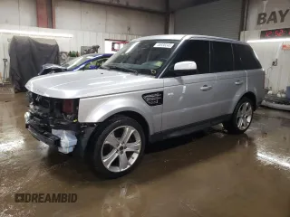 2012 Land Rover Range Rover Sport HSE Lux with VIN SALSK2D44CA759429, listed as a Copart auction lot 46930245 with 128,424 mi miles and Salvage Title. Bid and sale history available at DreamBid. Image 1.