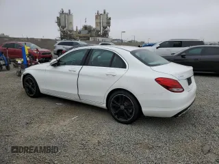 2017 Mercedes-Benz C 300 with VIN 55SWF4JB4HU232306, listed as a Copart auction lot 60287885 with 44,525 mi miles and Salvage title. Bid and sale history available at DreamBid. Image 2.