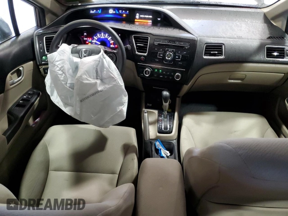 2013 Honda Civic LX с VIN 2HGFB2F50DH562275, выставлен на аукционе Copart как лот 57366155 с пробегом 156 522 миль миль и Списание • Salvage title. История ставок и продаж доступна на DreamBid. Изображение 8.