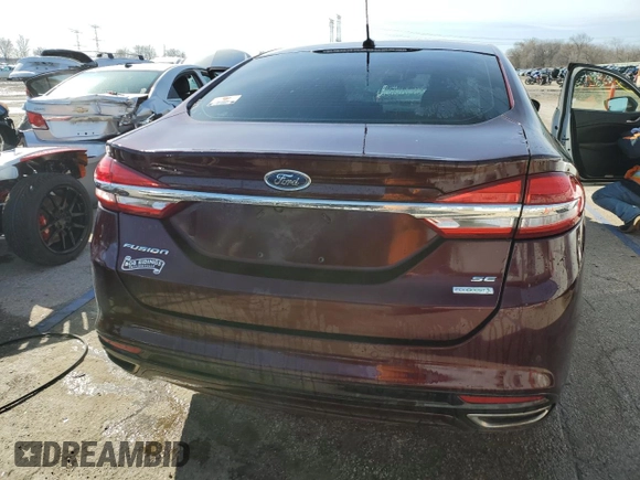 2017 Ford Fusion SE with VIN 3FA6P0H9XHR199696, listed as a Copart auction lot 49957275 with 139,677 mi miles and Salvage Title. Bid and sale history available at DreamBid. Image 6.