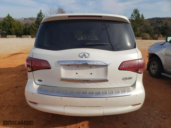 2017 Infiniti QX80 with VIN JN8AZ2NE7H9151634, listed as a Copart auction lot 82794044 with 126,549 mi miles and Salvage Title. Bid and sale history available at carsss.com. Image 6.