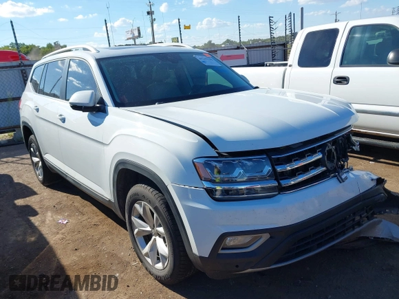 2018 Volkswagen Atlas SEL z VIN 1V2MR2CA3JC536009, wystawiony jako IAAI lot #40205798 z przebiegiem 125 945 mil mil oraz . Historia ofert i sprzedaży dostępna na DreamBid. Obrazek 1.