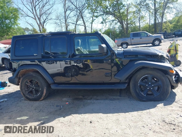 2019 Jeep Wrangler Unlimited Sport S with VIN 1C4HJXDG7KW671598, listed as a IAAI auction lot 42059734 with 63,899 mi miles and . Bid and sale history available at DreamBid. Image 13.