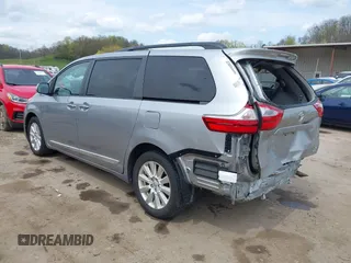 2017 Toyota Sienna XLE with VIN 5TDDZ3DC4HS164017, listed as a IAAI auction lot 41983055 with 90,702 mi miles and . Bid and sale history available at DreamBid. Image 3.