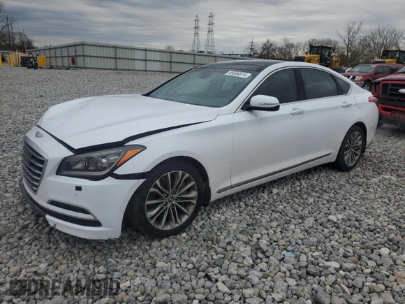2015 Hyundai Genesis 3.8L with VIN KMHGN4JEXFU022957, listed as a Copart auction lot 49564814 with 117,387 mi miles. Bid and sale history available at carsss.com. Image 1.