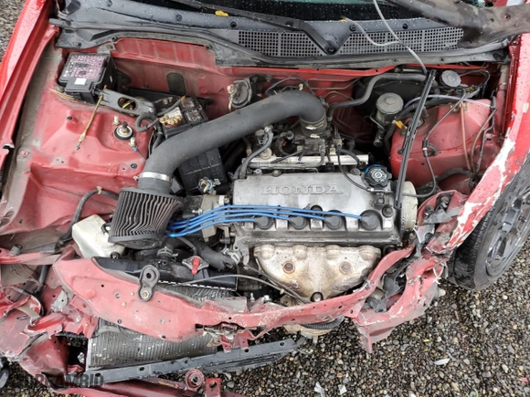 1996 Honda Civic DX with VIN 2HGEJ6340TH104798, listed as a Copart auction lot 80360674 with 176,629 mi miles and Salvage Title. Bid and sale history available at carsss.com. Image 11.
