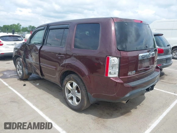 2013 Honda Pilot EX-L with VIN 5FNYF4H52DB085259, listed as a IAAI auction lot 42120763 with 96,744 mi miles and . Bid and sale history available at DreamBid. Image 3.