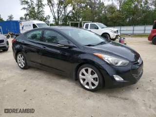 2013 Hyundai Elantra GLS with VIN 5NPDH4AE2DH289046, listed as a Copart auction lot 49861545 with 91,497 mi miles and Salvage Title. Bid and sale history available at carsss.com. Image 4.