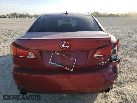 2011 Lexus IS 250 z VIN JTHBF5C2XB5153569, wystawiony jako Copart lot #49064555 z przebiegiem 131 210 mil mil oraz Szkoda całkowita • Salvage title. Historia ofert i sprzedaży dostępna na DreamBid. Obrazek 6.
