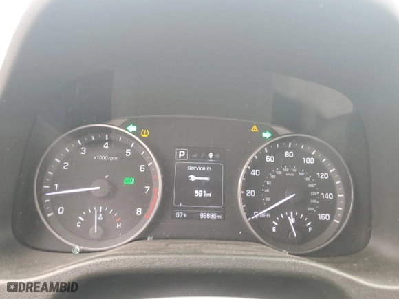 2018 Hyundai Elantra Value Edition with VIN 5NPD84LF8JH368335, listed as a Copart auction lot 53740325 with 98,886 mi miles and Salvage Title. Bid and sale history available at carsss.com. Image 9.