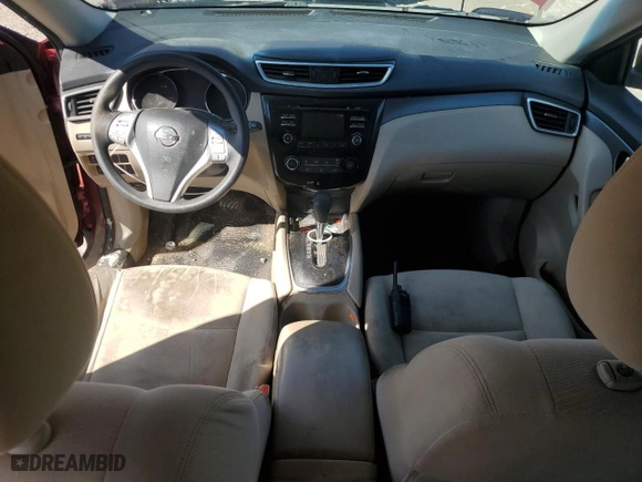 2016 Nissan Rogue S with VIN KNMAT2MTXGP721777, listed as a Copart auction lot 45331865 with 198,019 mi miles and Salvage Title. Bid and sale history available at carsss.com. Image 8.