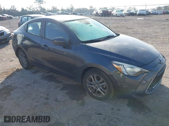 2019 Toyota Yaris Sedan L with VIN 3MYDLBYVXKY506966, listed as a IAAI auction lot 41455800 with 106,284 mi miles. Bid and sale history available at carsss.com. Image 1.
