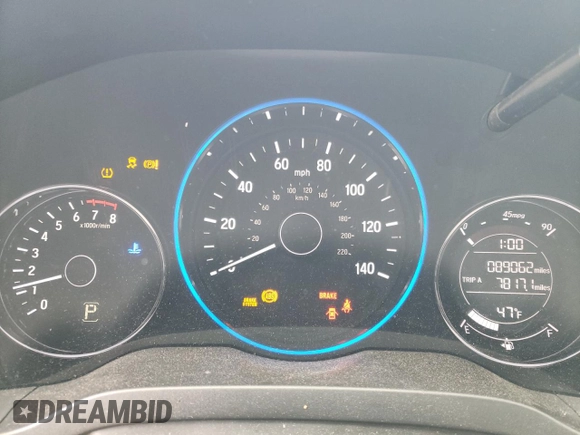 2018 Honda HR-V LX with VIN 3CZRU6H31JM713897, listed as a Copart auction lot 52868475 with 89,062 mi miles and Clean Title. Bid and sale history available at carsss.com. Image 9.