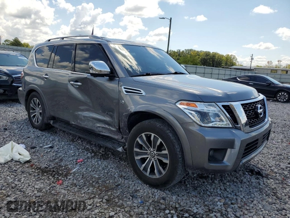 2020 Nissan Armada SL with VIN JN8AY2NDXL9111969, listed as a Copart auction lot 69554394 with 63,906 mi miles and Salvage Title. Bid and sale history available at carsss.com. Image 4.
