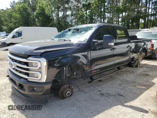 2024 Ford F-350 XL с VIN 1FT8W3BM1REC37101, выставлен на аукционе Copart как лот 56579605 с пробегом 34 858 миль миль и Списание • Salvage title. История ставок и продаж доступна на DreamBid. Изображение 1.