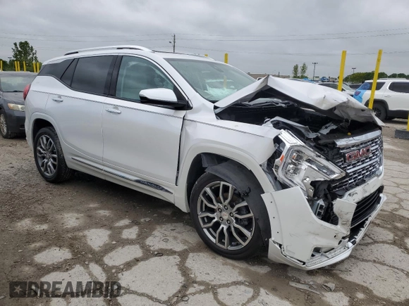 2023 GMC Terrain Denali z VIN 3GKALXEGXPL171205, wystawiony jako Copart lot #57771775 z przebiegiem 23 020 mil mil oraz Szkoda całkowita • Salvage title. Historia ofert i sprzedaży dostępna na DreamBid. Obrazek 4.