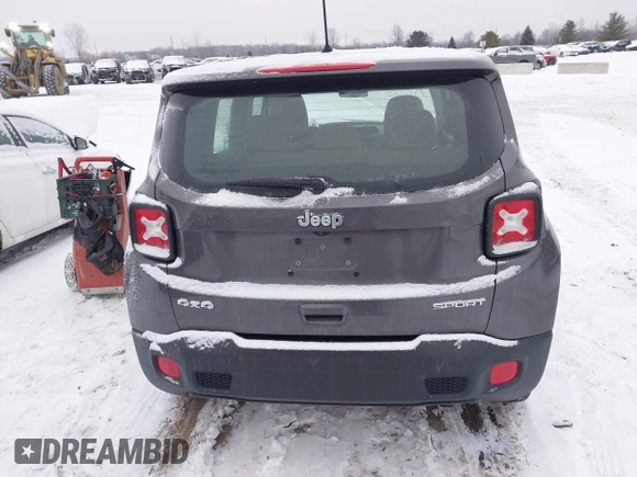 2018 Jeep Renegade Sport with VIN ZACCJBAH6JPH18366, listed as a IAAI auction lot 41345946 with 69,709 mi miles and . Bid and sale history available at DreamBid. Image 16.