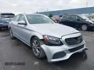 2015 Mercedes-Benz C-Class C 300 with VIN 55SWF4JB0FU094227, listed as a IAAI auction lot 41043240 with 99,337 mi miles. Bid and sale history available at carsss.com. Image 1.