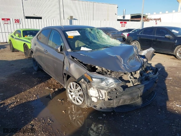 2016 Toyota Corolla L with VIN 5YFBURHE2GP431490, listed as a IAAI auction lot 41418118 with 163642 miles. Bid and sale history available at carsss.com. Image 1.
