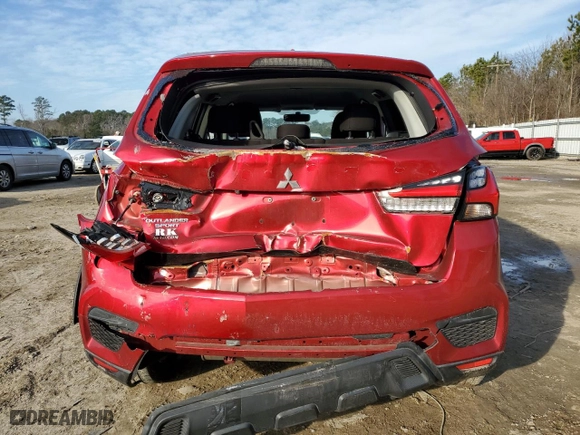 2020 Mitsubishi Outlander Sport ES 2.0 with VIN JA4AP3AUXLU005071, listed as a Copart auction lot 42000835 with 100,253 mi miles and Salvage Title. Bid and sale history available at carsss.com. Image 6.