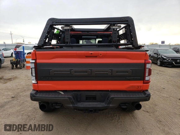 2021 Ford F-150 Raptor with VIN 1FTFW1RG7MFC62731, listed as a Copart auction lot 82672674 with Not Provided miles and Salvage Title. Bid and sale history available at carsss.com. Image 6.