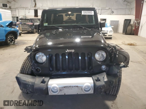 2015 Jeep Wrangler Unlimited Sahara with VIN 1C4BJWEG5FL611521, listed as a Copart auction lot 50609985 with 207,473 mi miles and Salvage Title. Bid and sale history available at carsss.com. Image 5.