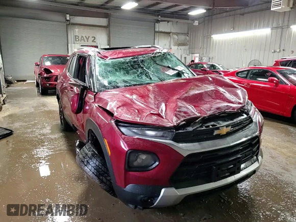 2021 Chevrolet TrailBlazer LT with VIN KL79MRSL1MB121862, listed as a Copart auction lot 50298075 with 48,561 mi miles and Salvage Title. Bid and sale history available at DreamBid. Image 14.