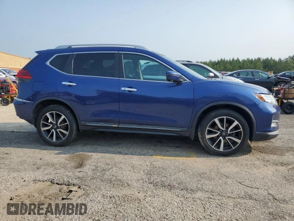 2017 Nissan Rogue SV with VIN 5N1AT2MV2HC858198, listed as a Copart auction lot 56589885 with 77,258 mi miles and Salvage title. Bid and sale history available at DreamBid. Image 4.