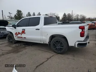 2022 Chevrolet Silverado 1500 Custom with VIN 1GCPDBEK4NZ613704, listed as a Copart auction lot 44780335 with 69,487 mi miles and Salvage Title. Bid and sale history available at carsss.com. Image 2.