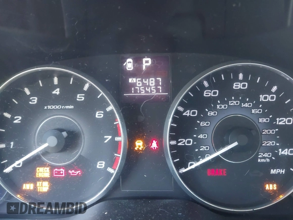 2012 Subaru Legacy 2.5i with VIN 4S3BMBA60C3028492, listed as a IAAI auction lot 42734782 with 175,457 mi miles and . Bid and sale history available at DreamBid. Image 7.