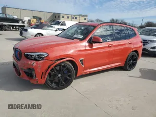 2020 BMW X3 M with VIN 5YMTS0C0XL9B95974, listed as a Copart auction lot 86833304 with 67,230 mi miles and Salvage Title. Bid and sale history available at carsss.com. Image 1.