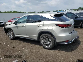 2021 Lexus RX 450h with VIN 2T2JGMDA5MC071860, listed as a Copart auction lot 60229955 with 61,500 mi miles and Non repairable. Bid and sale history available at DreamBid. Image 2.