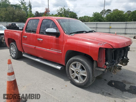 2013 Chevrolet Silverado 1500 LT with VIN 3GCPCSE05DG139679, listed as a Copart auction lot 54128255 with 108,186 mi miles and Salvage Title. Bid and sale history available at DreamBid. Image 4.