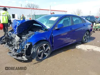 2023 Hyundai Elantra SEL with VIN KMHLS4AG3PU500887, listed as a IAAI auction lot 41908373 with 35,067 mi miles and . Bid and sale history available at DreamBid. Image 17.