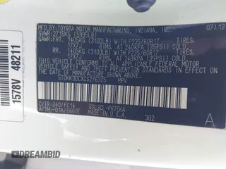 2012 Toyota Sienna LE AAS with VIN 5TDKK3DCXCS276325, listed as a IAAI auction lot 41791385 with 133,635 mi miles. Bid and sale history available at carsss.com. Image 9.