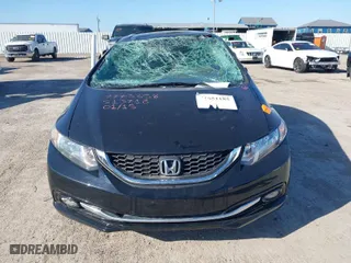 2013 Honda Civic Sdn EX-L with VIN 2HGFB2F91DH513718, listed as a IAAI auction lot 41651185 with 95,668 mi miles. Bid and sale history available at carsss.com. Image 13.