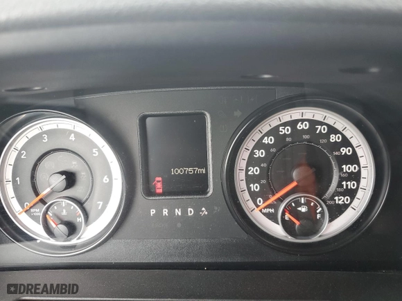 2014 Ram 1500 Express with VIN 1C6RR7FT9ES209585, listed as a Copart auction lot 51304885 with 100,757 mi miles and Salvage Title. Bid and sale history available at carsss.com. Image 9.