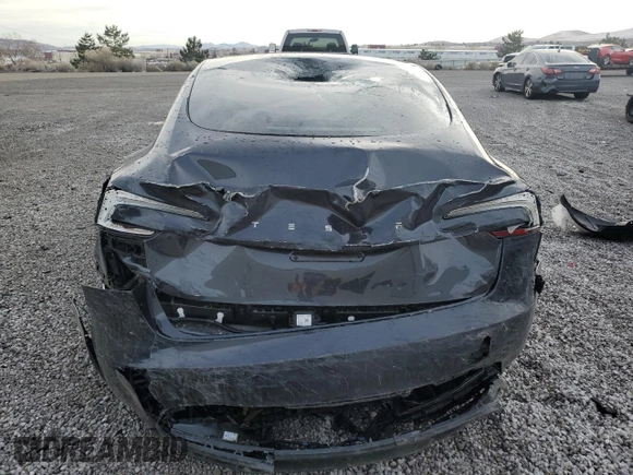 2025 Tesla Model 3 Long Range with VIN 5YJ3E1EA0SF902075, listed as a Copart auction lot 85525094 with Not Provided miles and Salvage Title. Bid and sale history available at DreamBid. Image 6.