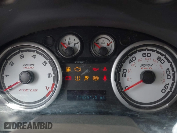 2008 Ford Focus SE with VIN 1FAHP35N18W199448, listed as a IAAI auction lot 42088860 with 174,391 mi miles. Bid and sale history available at carsss.com. Image 7.