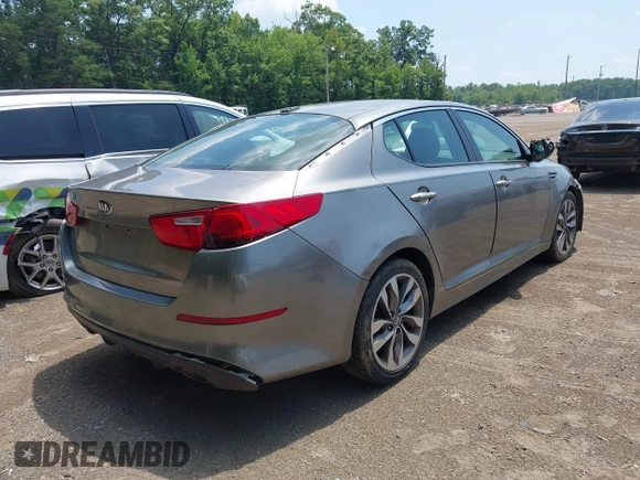 2014 Kia Optima SX with VIN 5XXGR4A75EG270693, listed as a IAAI auction lot 42606134 with 126,486 mi miles and . Bid and sale history available at DreamBid. Image 4.