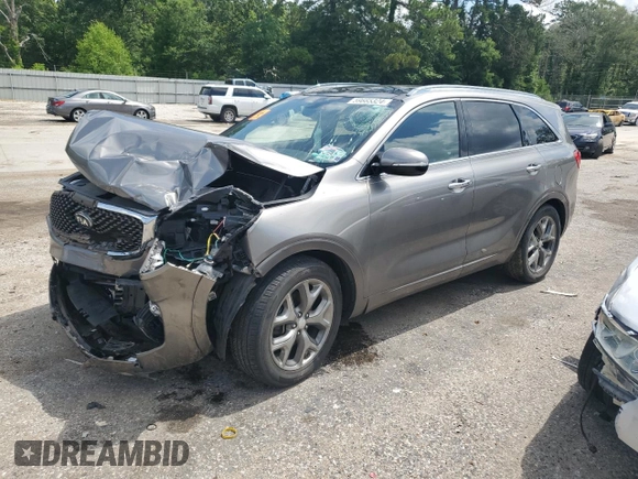 2016 Kia Sorento SXL with VIN 5XYPK4A18GG028124, listed as a Copart auction lot 59665324 with 63,502 mi miles and Salvage Title. Bid and sale history available at carsss.com. Image 1.