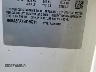 2014 Cadillac ATS Standard RWD с VIN 1G6AA5RAXE0166711, выставлен на аукционе Copart как лот 56854745 с пробегом 164 318 миль миль и Списание • Salvage title. История ставок и продаж доступна на DreamBid. Изображение 12.