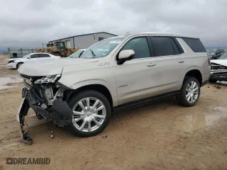 2022 Chevrolet Tahoe High Country with VIN 1GNSKTKL0NR285739, listed as a Copart auction lot 79715484 with 48,036 mi miles and Salvage Title. Bid and sale history available at carsss.com. Image 1.