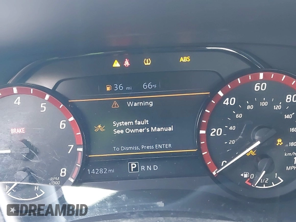 2024 Nissan Frontier SL with VIN 1N6ED1EJ4RN650125, listed as a IAAI auction lot 42193443 with 14,282 mi miles and . Bid and sale history available at DreamBid. Image 7.